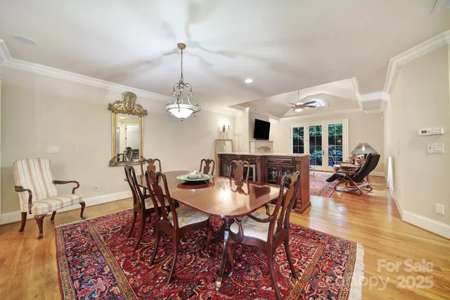 a outdoor living space with furniture and a large window