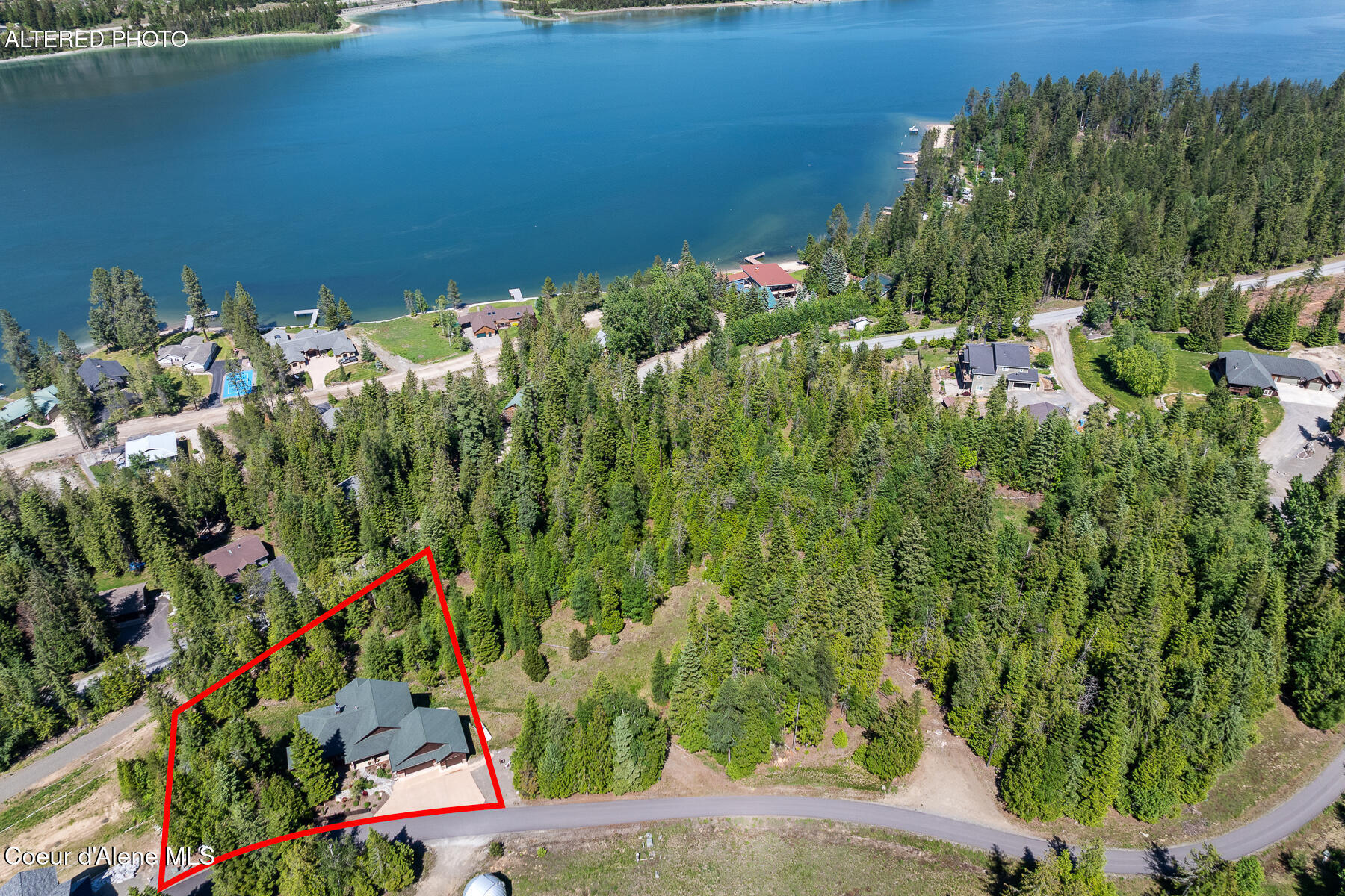 224 Buck Ridge Sagle, ID 83860 - Photo 66 of 85 Aerial_224BuckRidgeRd-6_Outlined-2
