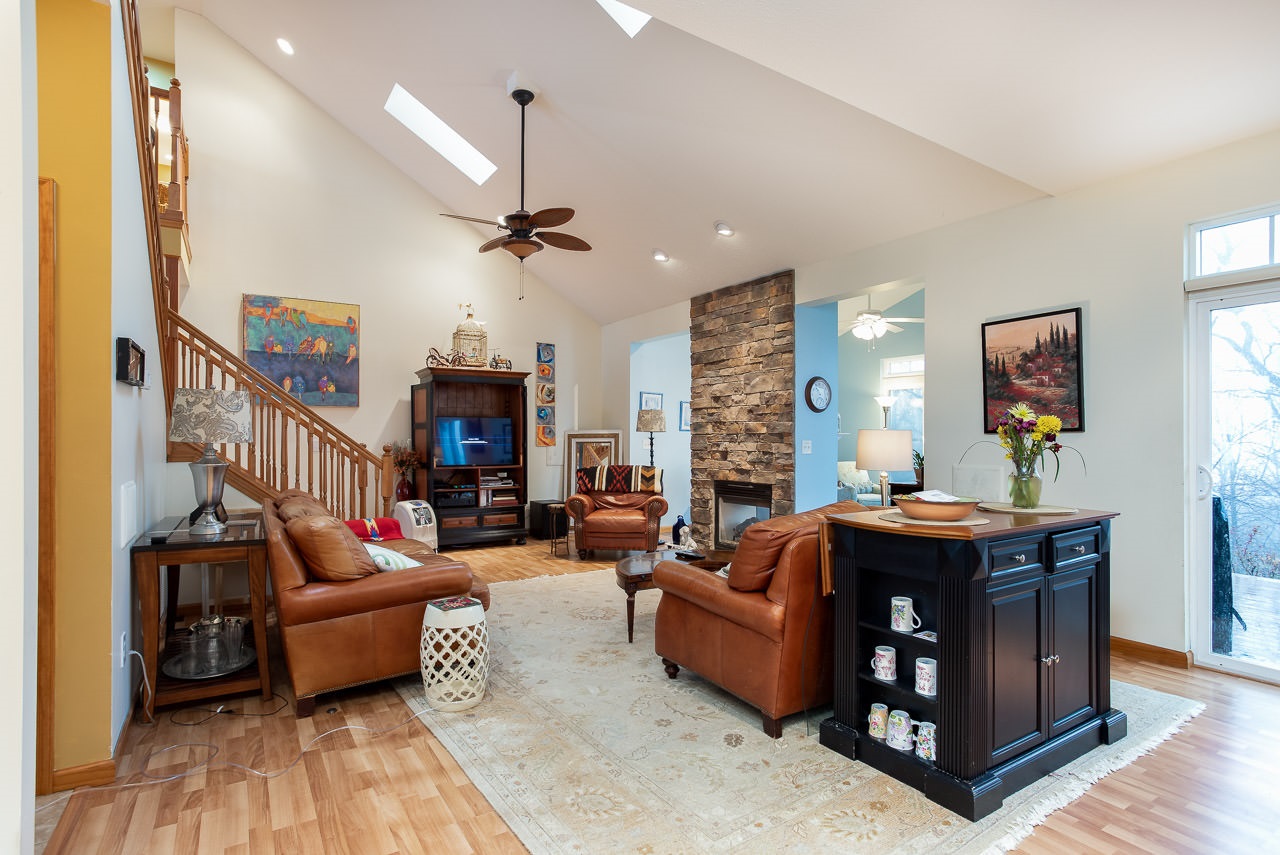 180 Ridgemore Drive Raphine, VA 24472 - Photo 11 of 68 a living room with fireplace furniture and a wooden floor