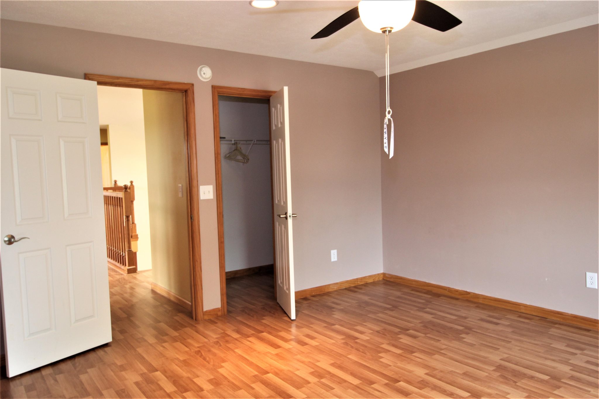 180 Ridgemore Drive Raphine, VA 24472 - Photo 66 of 68 an empty room with wooden floor and a ceiling fan