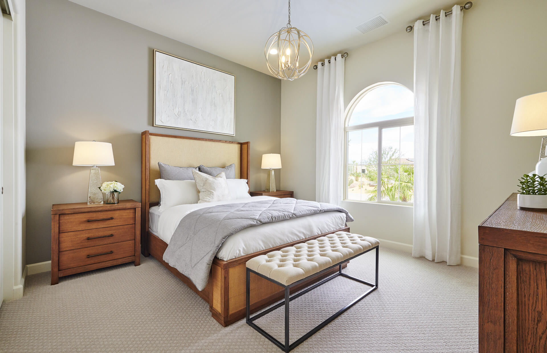 36 Chablis Rancho Mirage, CA 92270 - Photo 6 of 12 a bedroom with bed and window