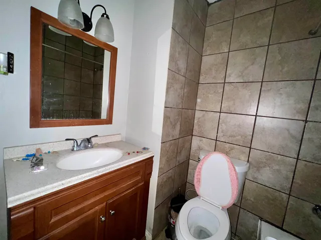 a bathroom with a sink and bathtub