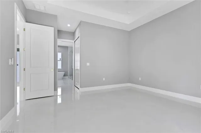 a view of empty room