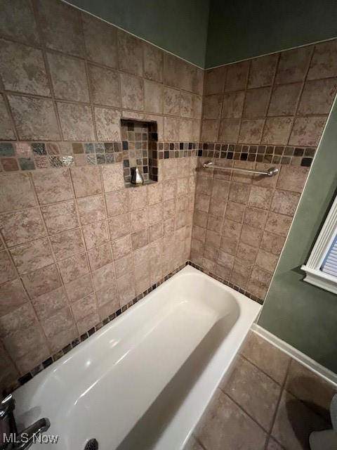 1260 Argonne Road Cleveland, OH 44121 - Photo 27 of 50 Bathroom featuring tiled shower / bath and tile patterned flooring