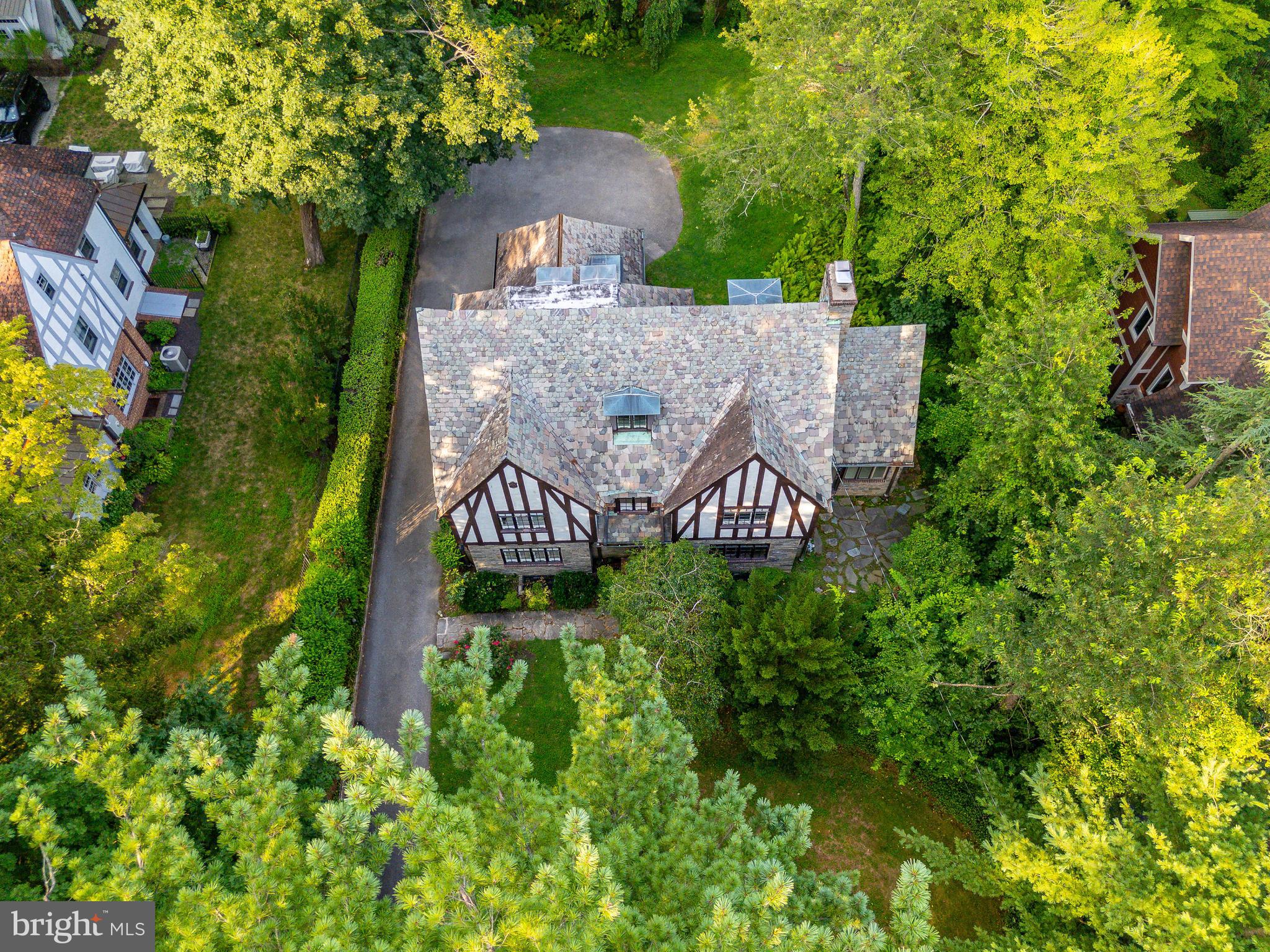 1419 County Line Road Bryn Mawr, PA 19010 - Photo 2 of 65 an aerial view of a house with a yard