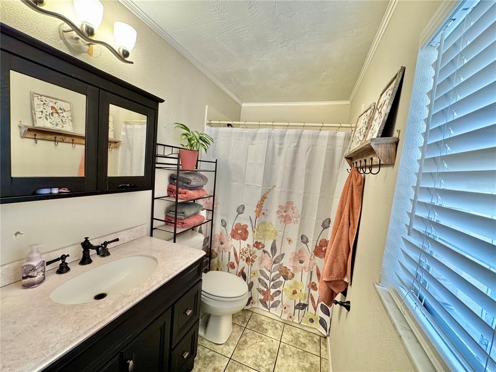 7625 East Misty Lane Inverness, FL 34450 - Photo 44 of 58 a bathroom with a sink vanity mirror and toilet