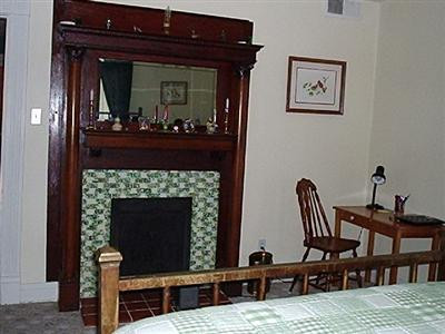 Master bedroom fireplace