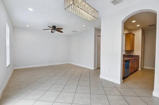 a view of a kitchen with a sink