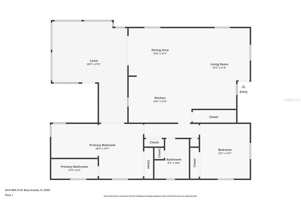 4010 40th Street West Boca Grande, FL 33921 - Photo 48 of 48 a picture of a room with a floor plan
