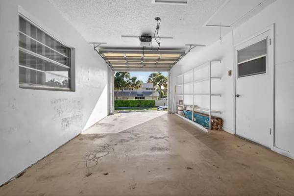 a view of a car garage door