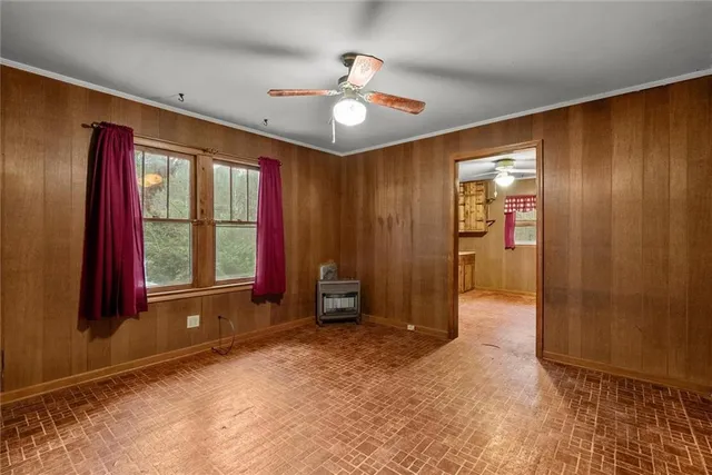 wooden floor and windows in an empty room