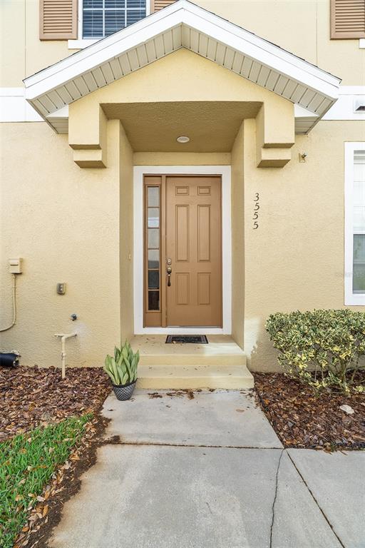 a front view of a house
