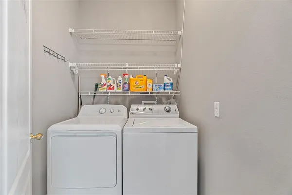 a view of a storage & utility room