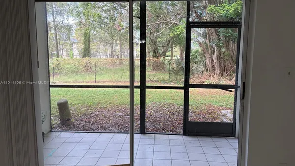 a view of a room and window