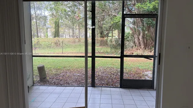 a view of a room and window