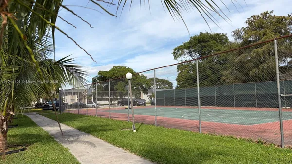 a view of a backyard with a garden
