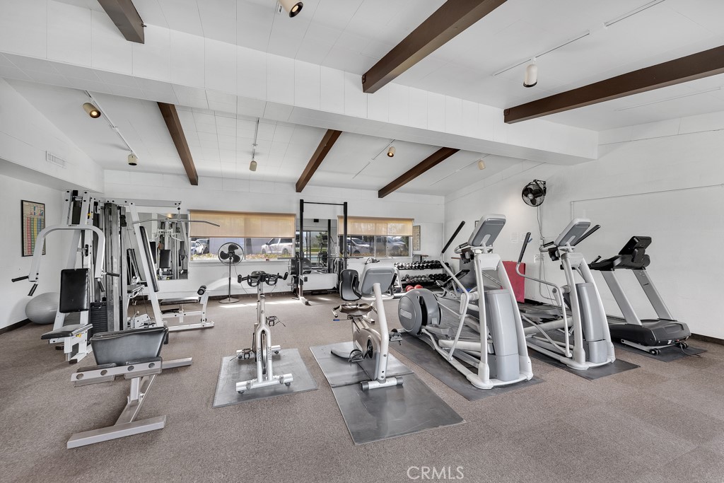171 Comanche Topanga, CA 90290 - Photo 36 of 54 a view of a room with gym equipment