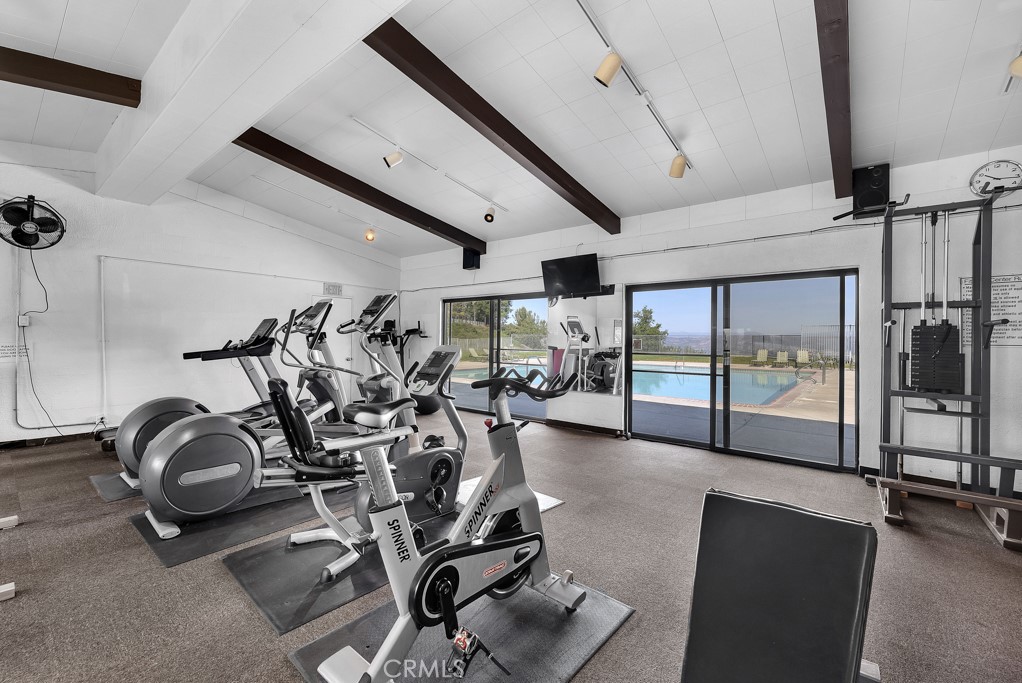 171 Comanche Topanga, CA 90290 - Photo 37 of 54 a view of a room with gym equipment