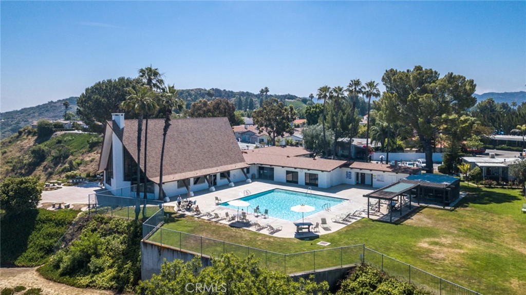 171 Comanche Topanga, CA 90290 - Photo 48 of 54 an aerial view of a house with swimming pool and lake view