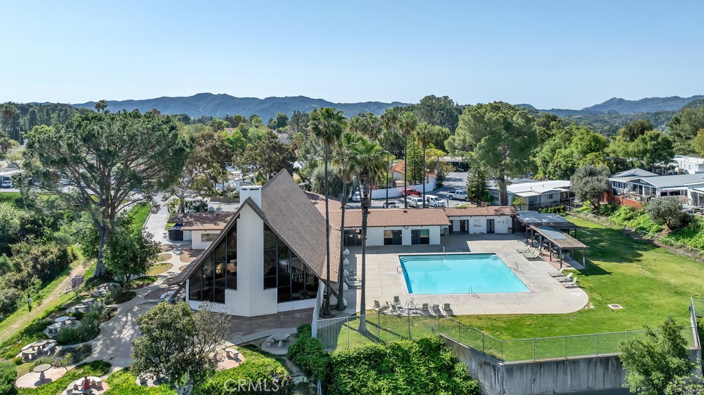 171 Comanche Topanga, CA 90290 - Photo 52 of 54 an aerial view of a house with a yard