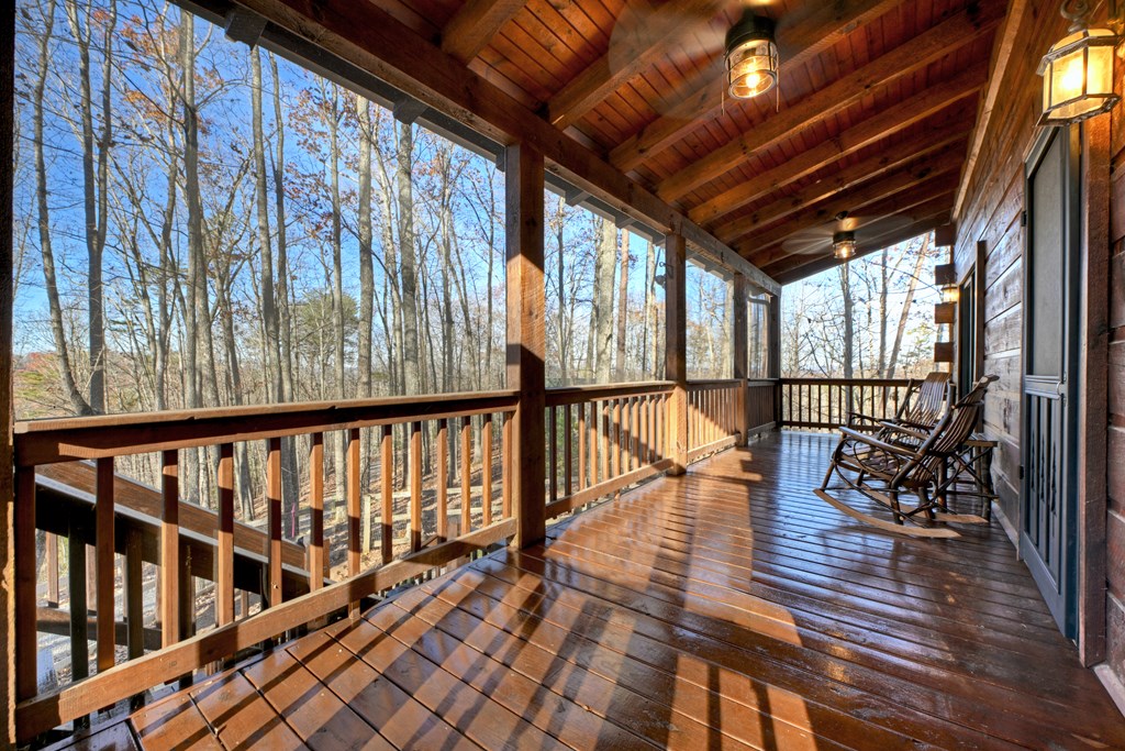 22 Running Bear Ridge Blue Ridge, GA 30513 - Photo 26 of 60 Main level covered porch to enjoy the seasonal mou