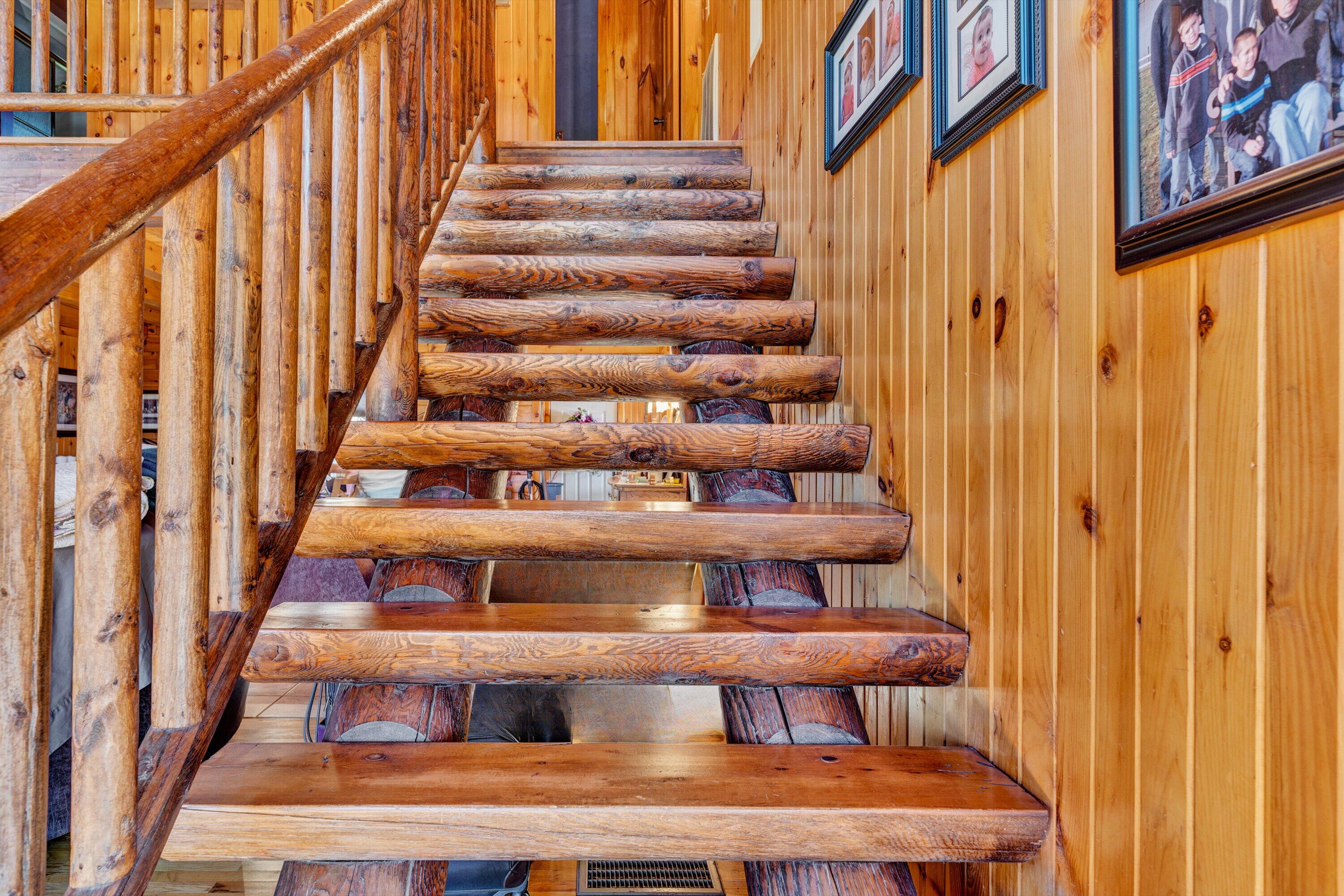765 Algoma Road Callaway, VA 24067 - Photo 28 of 61 a view of staircase with white walls and a window