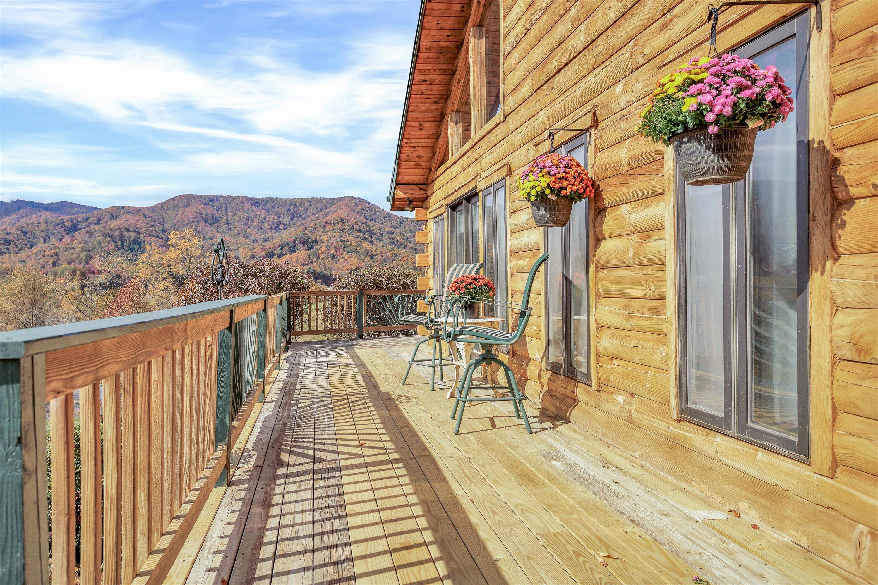 765 Algoma Road Callaway, VA 24067 - Photo 40 of 61 a view of balcony with wooden floor and a potted plant