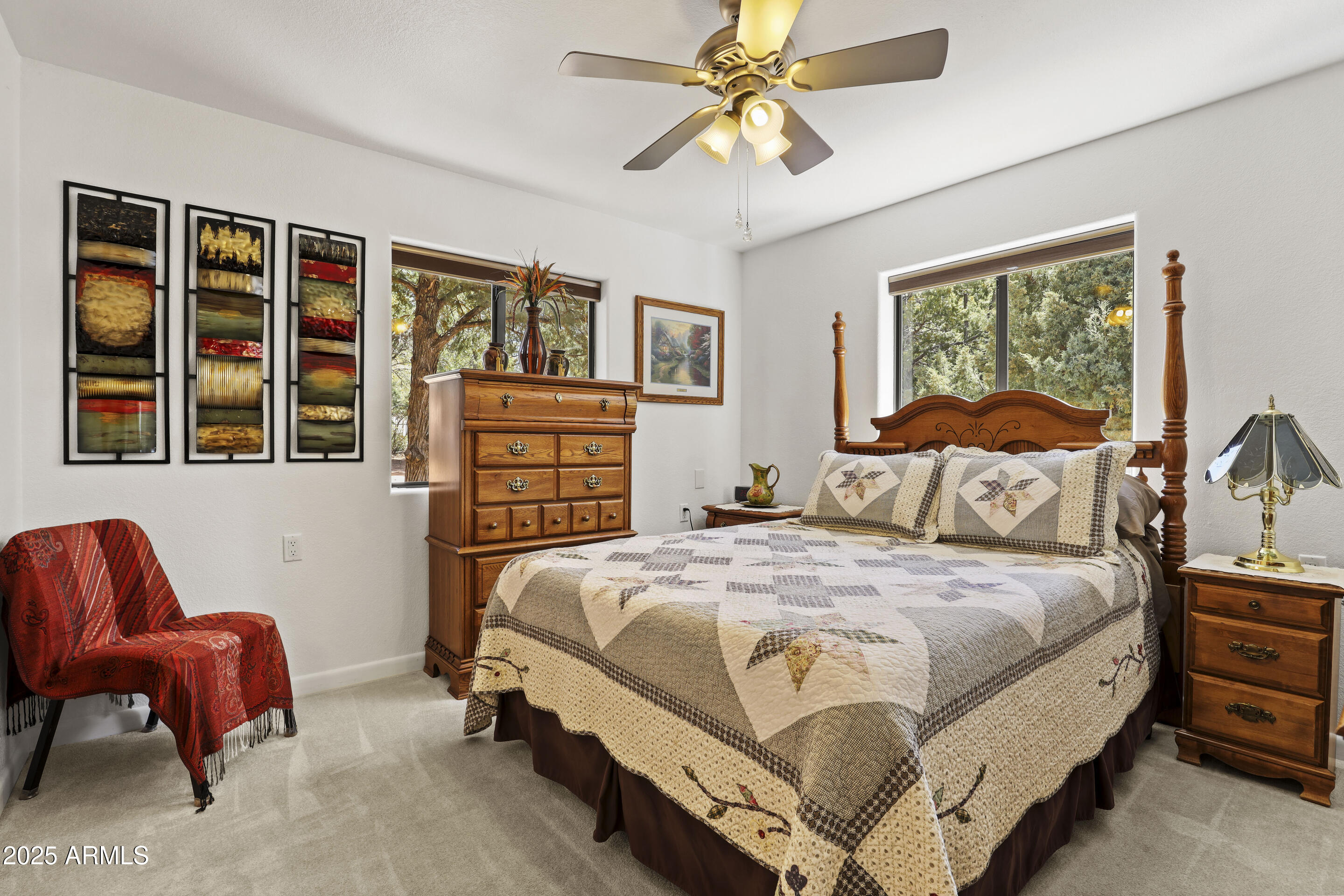 1418 North Sunset Drive Payson, AZ 85541 - Photo 29 of 48 a bedroom with a bed and wooden floor