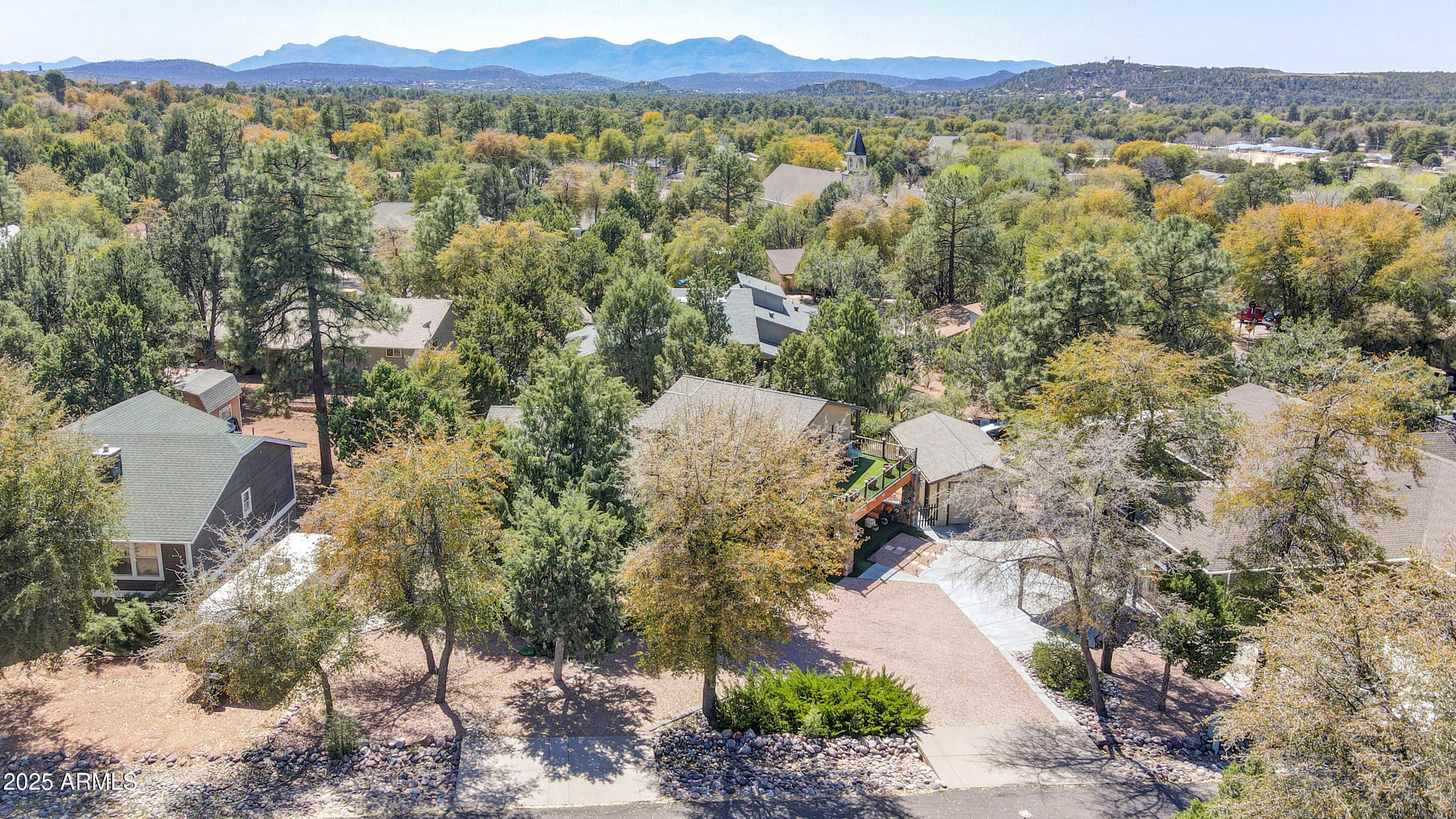 1418 North Sunset Drive Payson, AZ 85541 - Photo 44 of 48 an aerial view of a house with a lake view