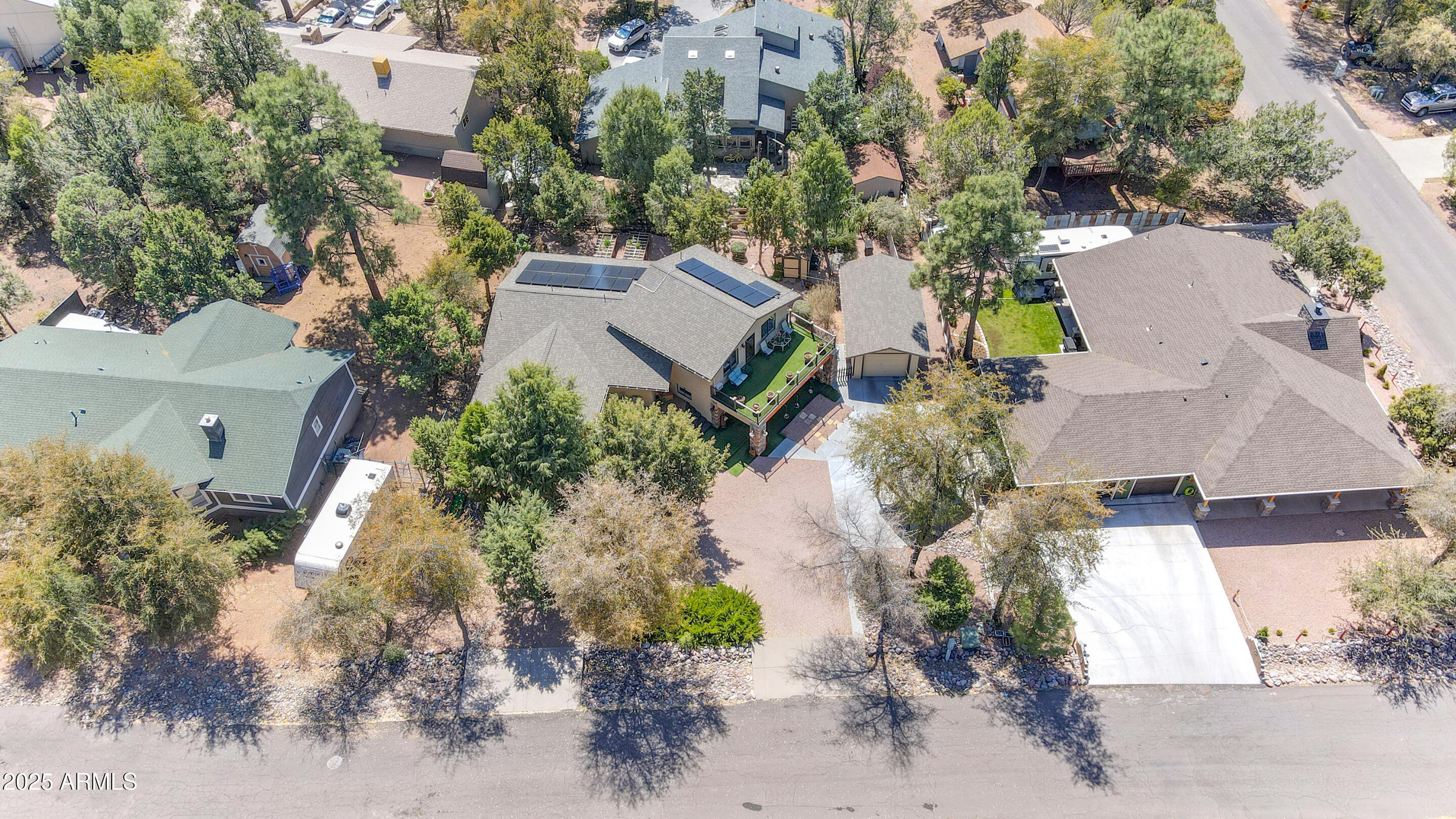 1418 North Sunset Drive Payson, AZ 85541 - Photo 45 of 48 an aerial view of residential houses with outdoor space