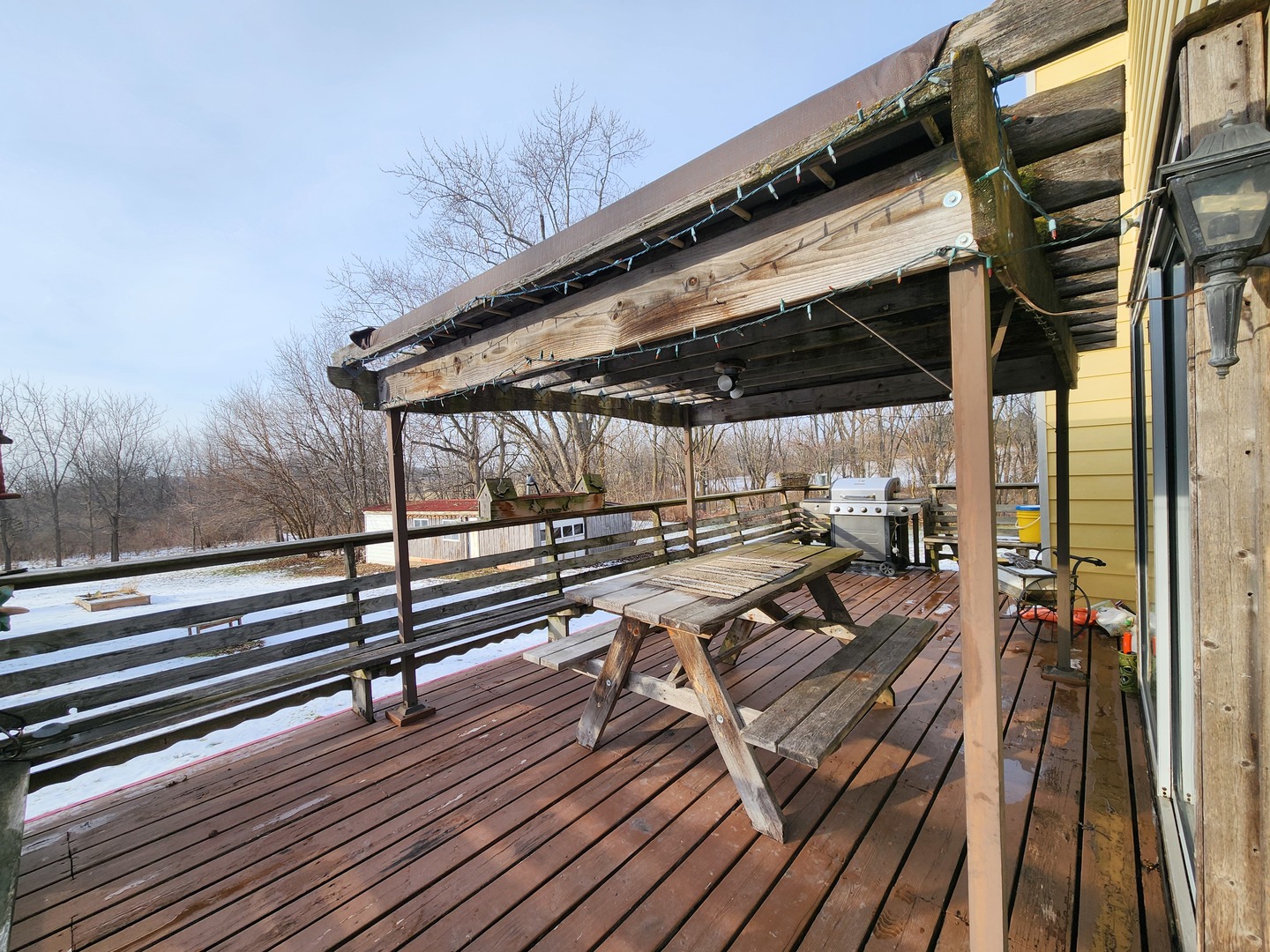 47 Route Maple Park Maple Park, IL 60151 - Photo 25 of 36 a view of balcony with wooden floor