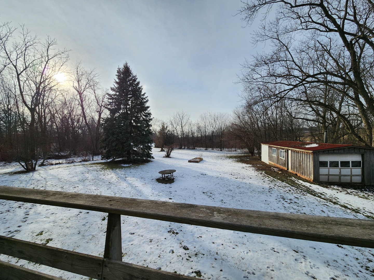 47 Route Maple Park Maple Park, IL 60151 - Photo 28 of 36 a view of a dry yard with trees