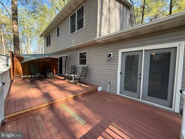 a view of outdoor space and deck
