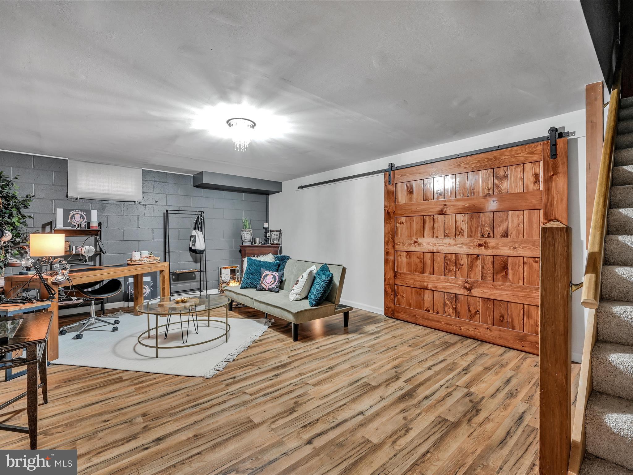 362 House Rock Road Pequea, PA 17565 - Photo 25 of 42 LL Recreation Room - attractive barn door