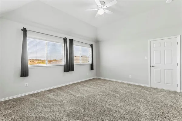 an empty room with a natural light