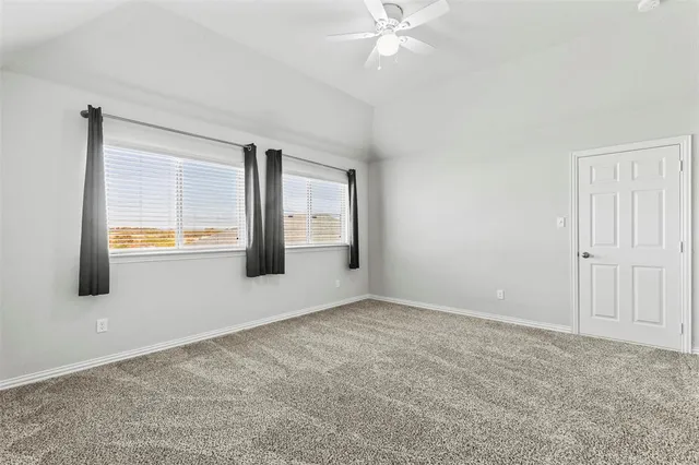 an empty room with a natural light