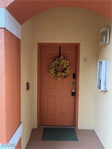 a view of front door