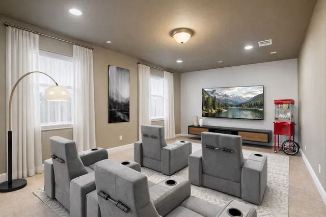 a large white kitchen with a window