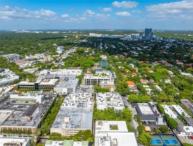 an aerial view of a city with lots of residential buildings