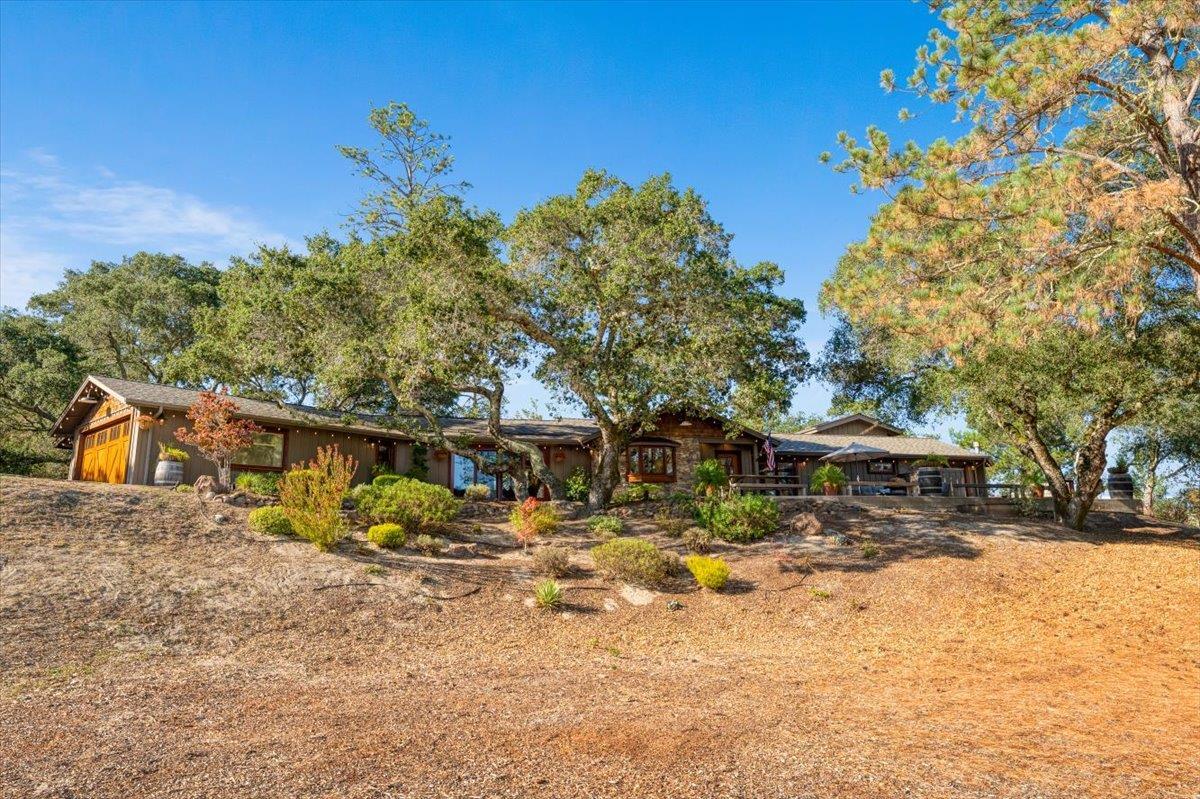 7409 Hihn Road Ben Lomond, CA 95005 - Photo 81 of 101 a backyard of a house with yard and outdoor seating