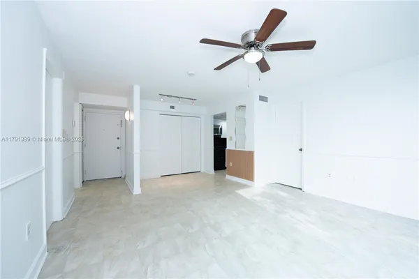 a view of an empty room