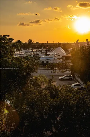 a view of lake with mountain