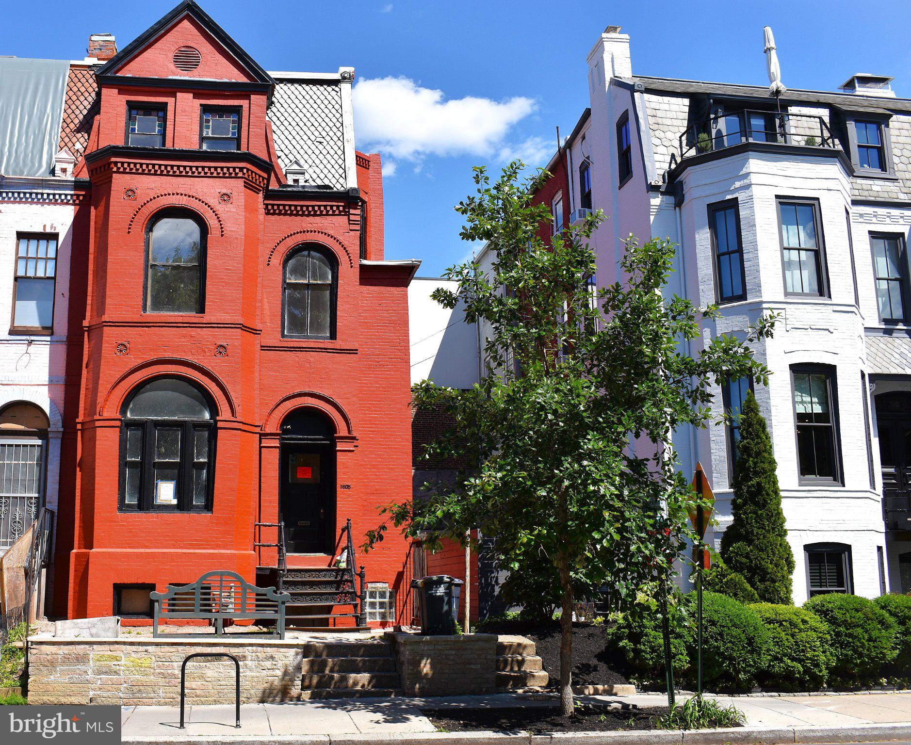 1605 15th Street Northwest Washington, DC 20009 - Photo 2 of 16 Vibrant red beauty in urban charm.
