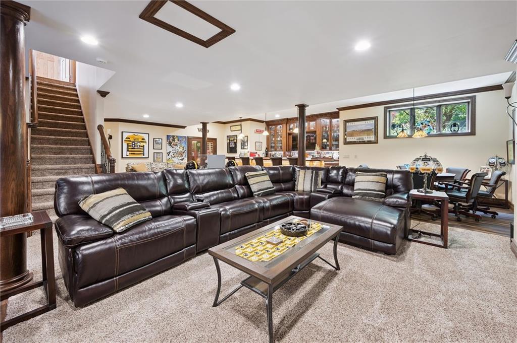 1653 Chapel Ridge Mars, PA 16046 - Photo 35 of 50 a living room with furniture a rug and a window