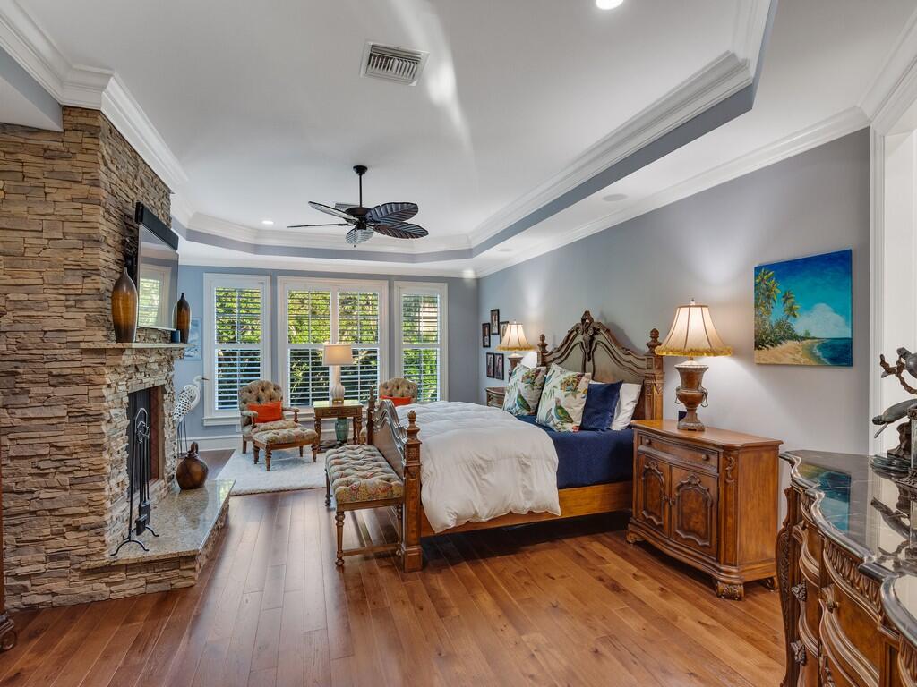 400 Oceanview Lane Vero Beach, FL 32963 - Photo 29 of 59 a living room with furniture and a fireplace