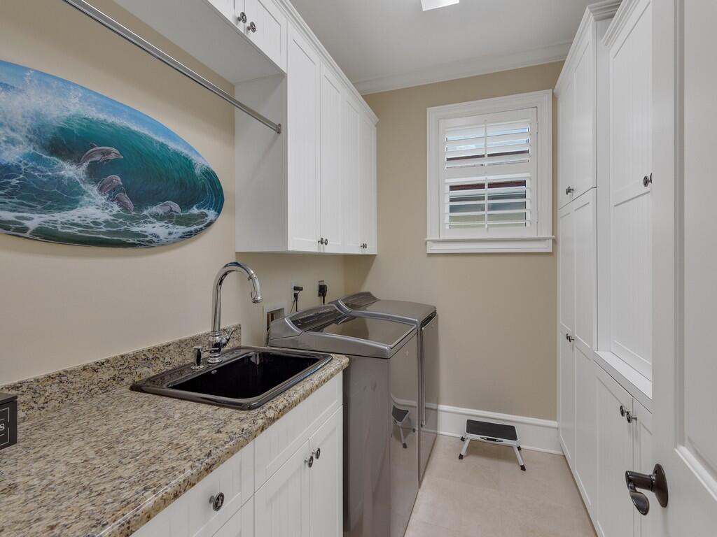 400 Oceanview Lane Vero Beach, FL 32963 - Photo 48 of 59 a kitchen with a sink a stove and cabinets