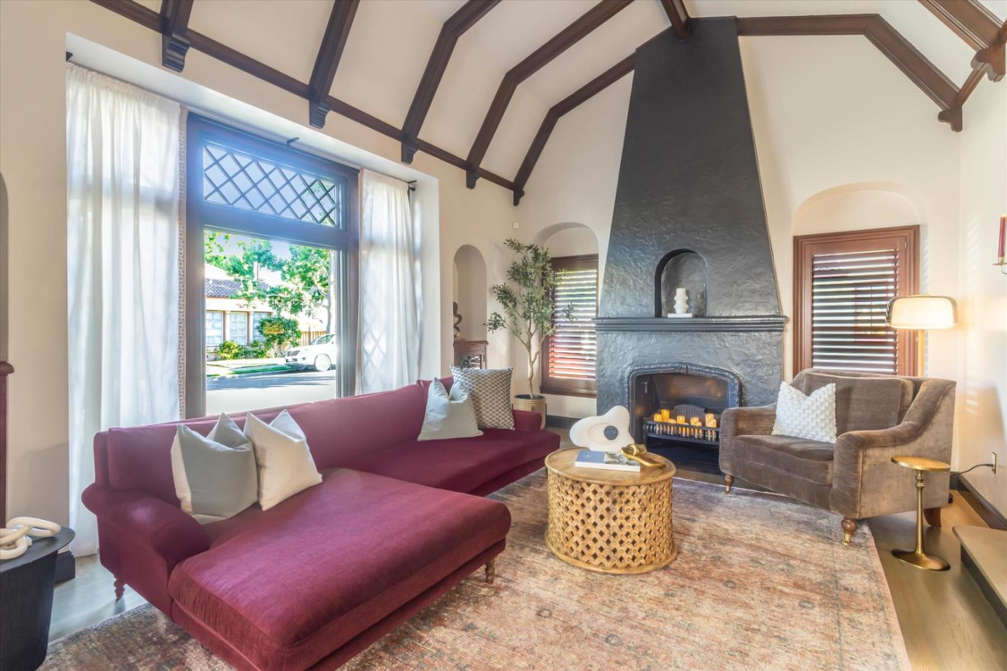 1821 Yale Drive Alameda, CA 94501 - Photo 12 of 74 a living room with furniture and a fireplace