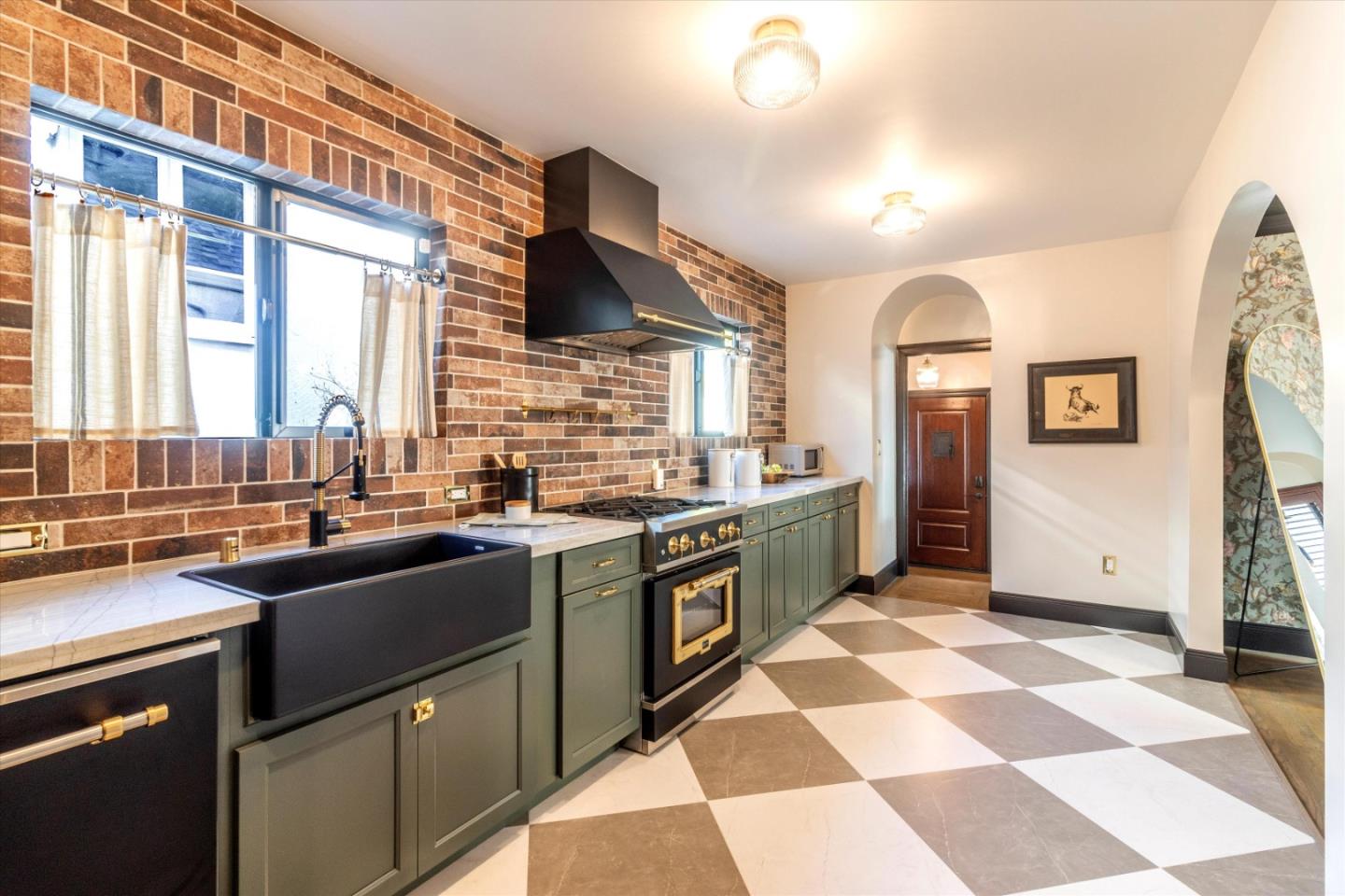 1821 Yale Drive Alameda, CA 94501 - Photo 15 of 74 a kitchen with stainless steel appliances granite countertop a sink and cabinets