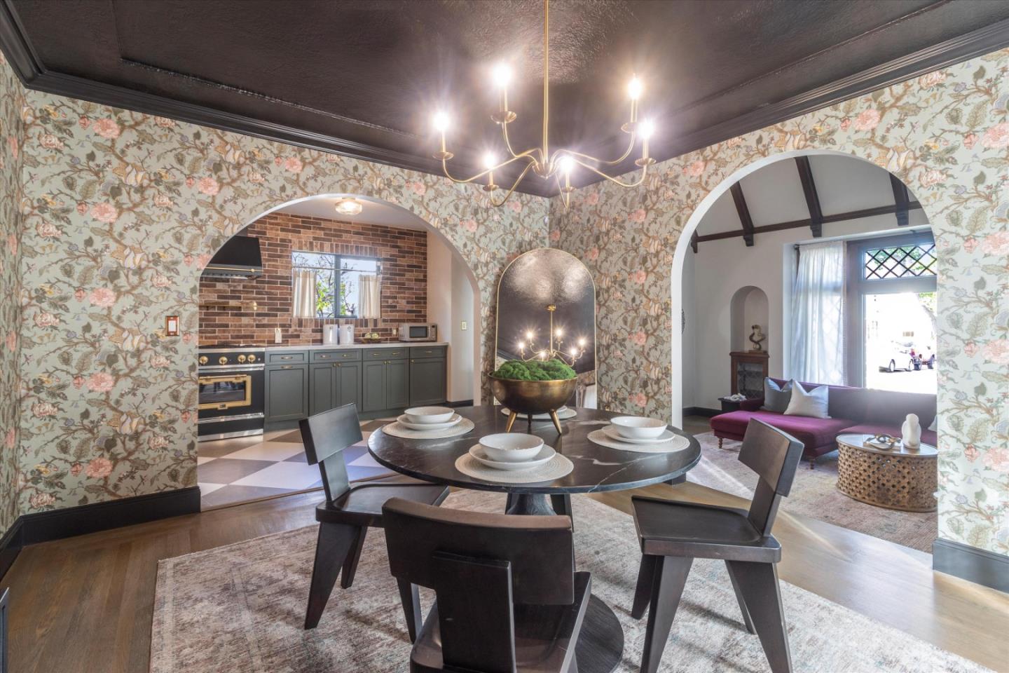 1821 Yale Drive Alameda, CA 94501 - Photo 19 of 74 a dining room with furniture and a chandelier