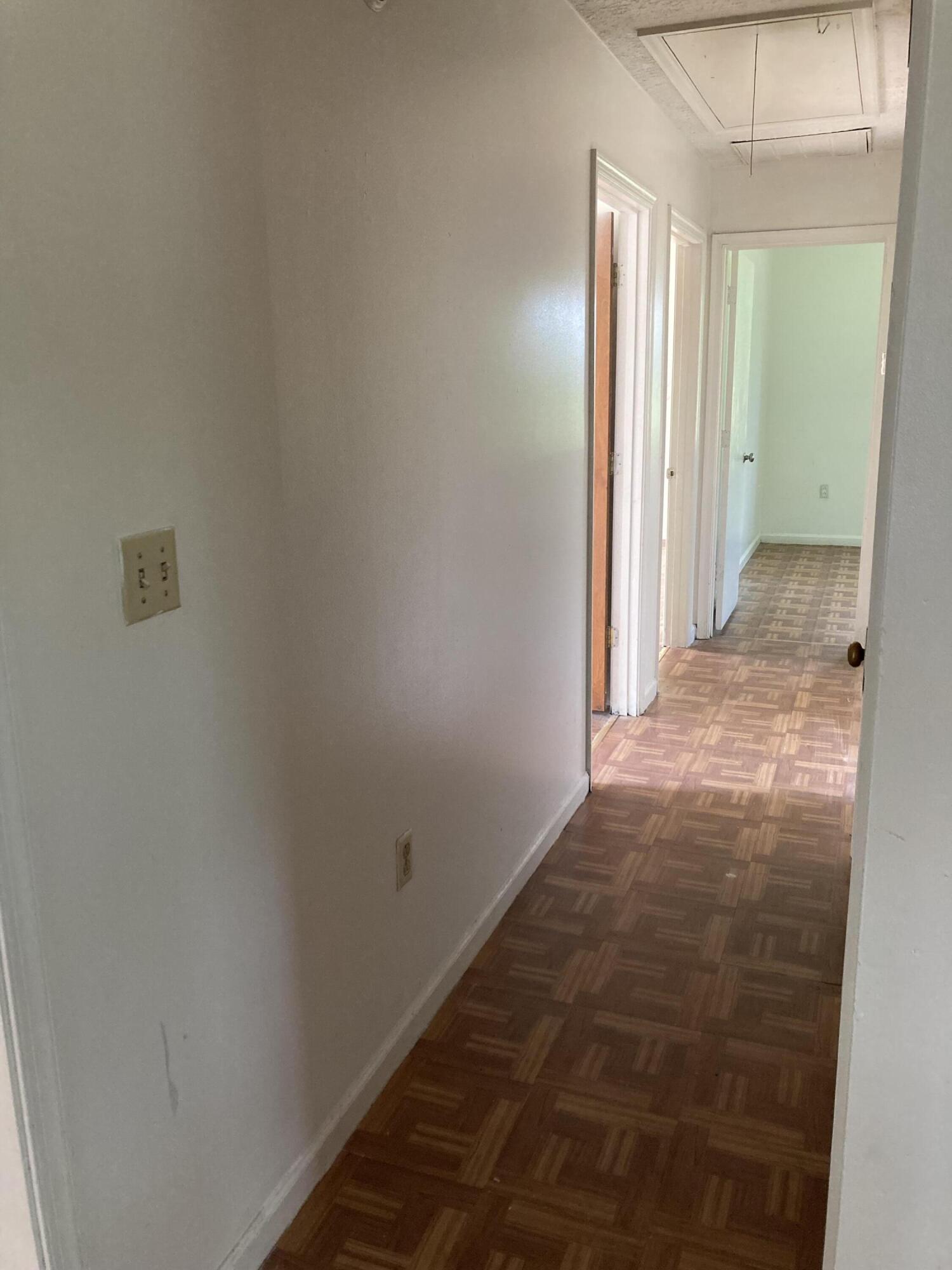 view of hall to living room
